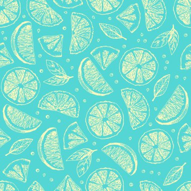 Pieses kireç sorunsuz vektör desen el ile çizilmiş.