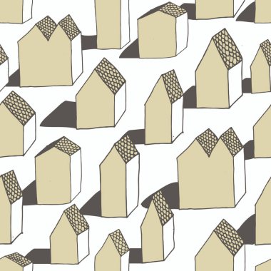 vektör evleri ile seamless modeli