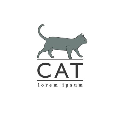 Kedi illüstrasyon vektör