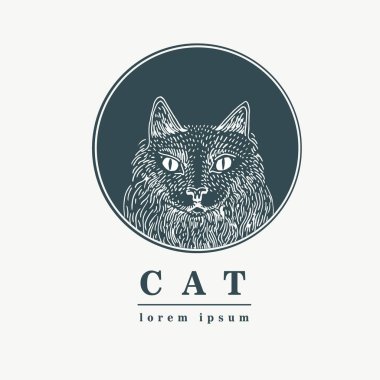 Kedi illüstrasyon vektör