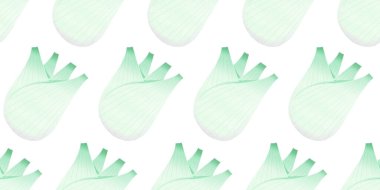 El çizimi, rezene rengi, pürüzsüz desen. Beyaz arka planda izole edilmiş organik taze sebze çizimi. Klasik sebze botanik arka planı.