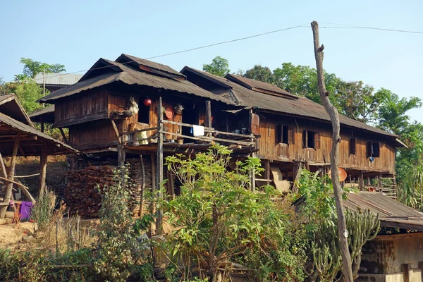 Villaggio di montagna, Stato di Shan, Myanmar — Foto Stock