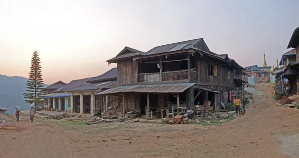 Bergdorp, deelstaat Shan, Myanmar — Stockfoto