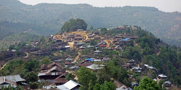 Village de montagne, État de Shan, Myanmar — Photo