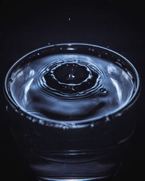 Water Glass Winter Glass — Stock Photo, Image
