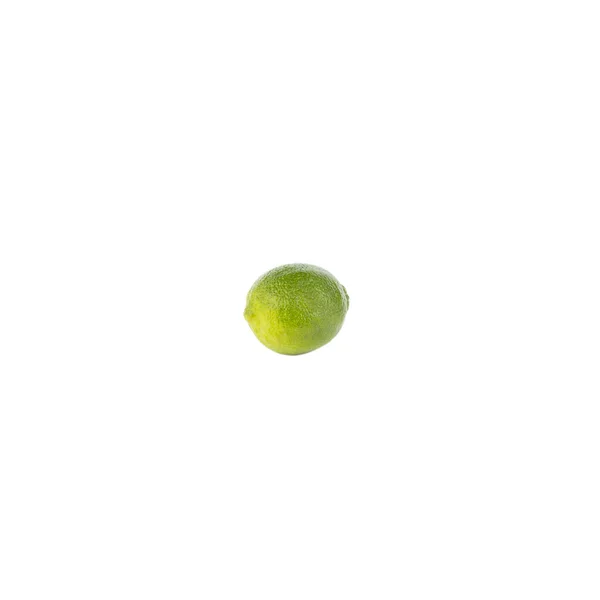 Zöld lime, elszigetelt fehér — Stock Fotó