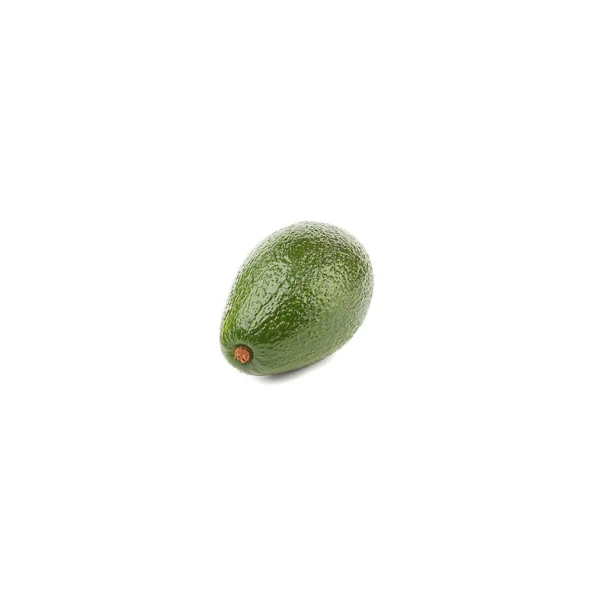 Avocado verde fresco, isolato su bianco — Foto Stock