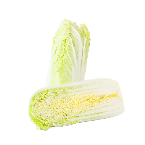 Fresh light green napa cabbage, isolated — Stock Photo, Image