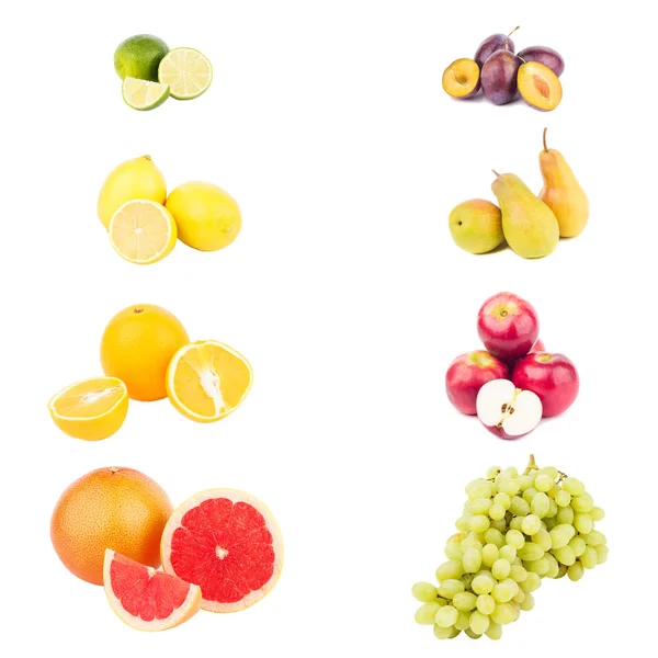 Mischung aus verschiedenen bunten rohen Früchten — Stockfoto