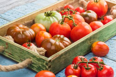 Kırmızı domates tür farklı set