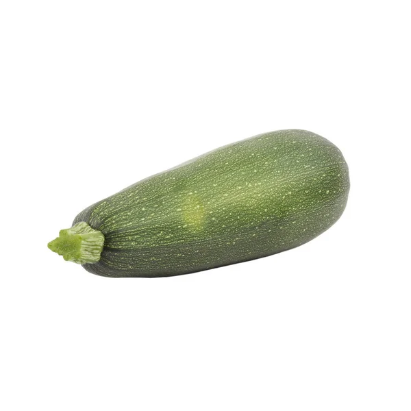 Dunkelgrüne Zucchini, isoliert auf weiß — Stockfoto