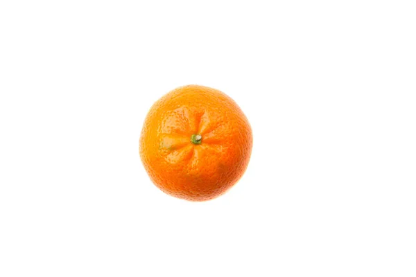 Fresh ripe tangerine isolated on the white — 스톡 사진