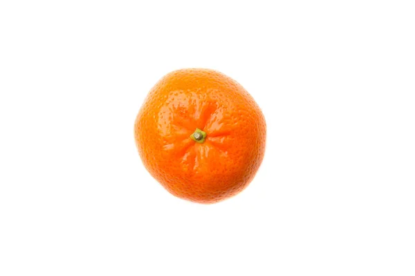 Färska mogna tangerine isolerad på vit bakgrund — Stockfoto