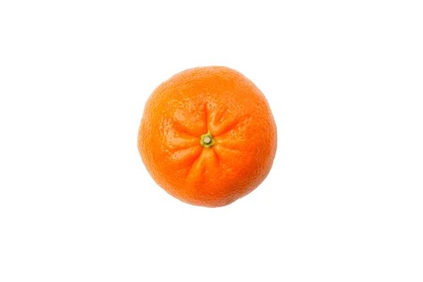 Färska mogna tangerine isolerad på vit bakgrund — Stockfoto