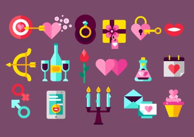 Düz vektör illüstrasyon kavramı