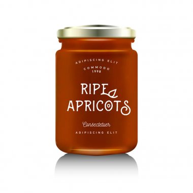 Gerçekçi cam şişe ambalaj