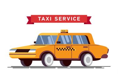 Akıllı telefon hizmeti arka plan ile taksi şoförü çağrı