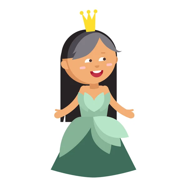 Prensesler vektör güzel karakterler sevimli koleksiyonu ayarla — Stok Vektör