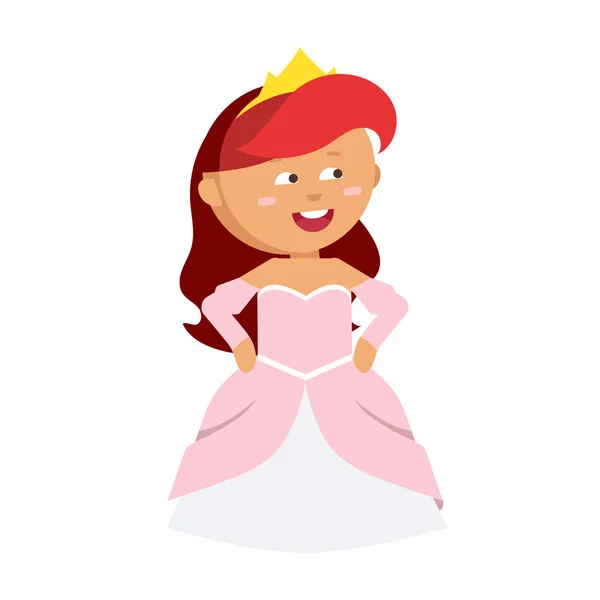 Princesas vetor conjunto bonito coleção de personagens bonitos — Vetor de Stock