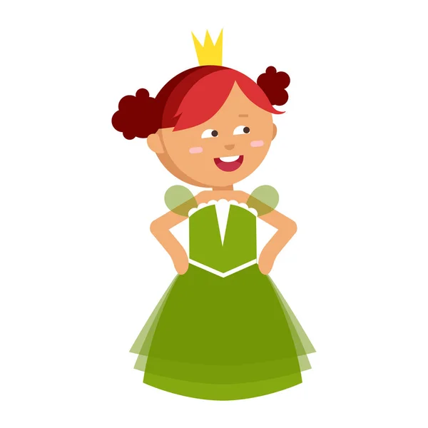 Princesses vector set cute collection of beautiful characters — Stock Vector