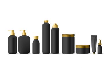 Gerçekçi beyaz kozmetik krem konteyner