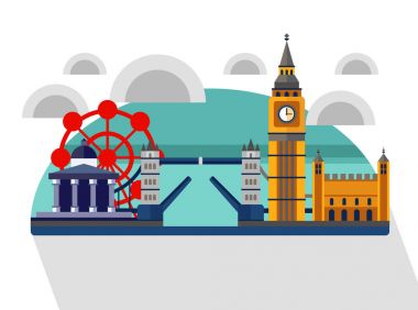 Büyük Britanya. İngiltere'de. Londra panorama