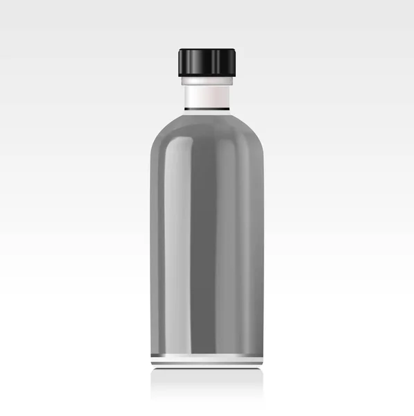Realistica bottiglia di olio essenziale. Scherzi? . — Vettoriale Stock