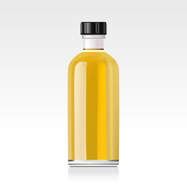 Realistische ätherisches Öl Flasche. Attrappe. — Stockvektor