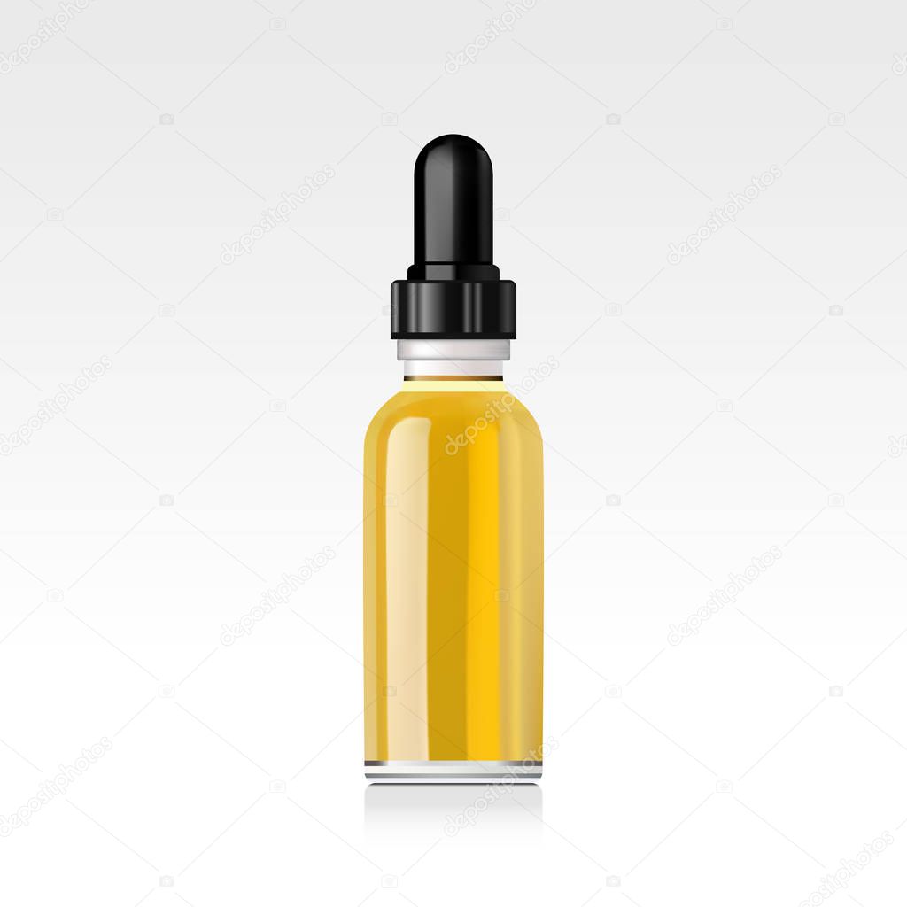 Download Realistic essential oil bottle. Mock up. — Stock Vector © oxygen_8 #152295150