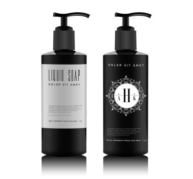 Gerçekçi esans şişesi ve tüp için krem