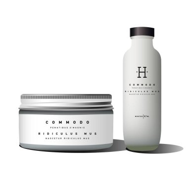 Gerçekçi şişe kozmetik şişe