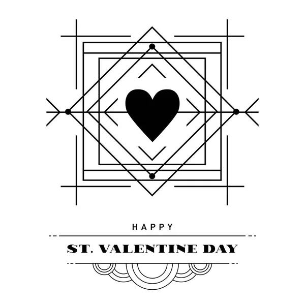 Valentijnsdag begroeting — Stockvector