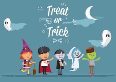 Cadılar Bayramınız Kutlu Olsun. Sevimli çizgi alt kümesini