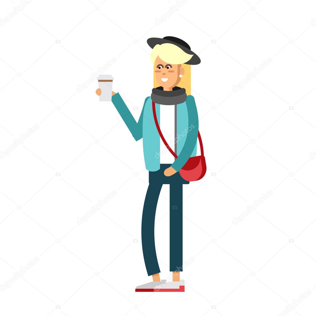 vector illustration of girl