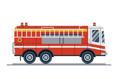 Acil servis aracı itfaiye kamyonu