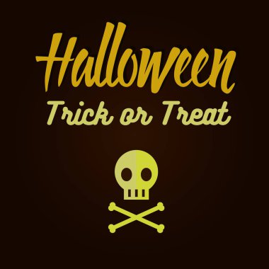 Cadılar Bayramı düz simgeler kümesi.