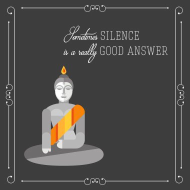 Buda alıntı motivasyon posteri