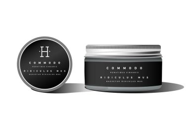 Gerçekçi boş kozmetik konteyner