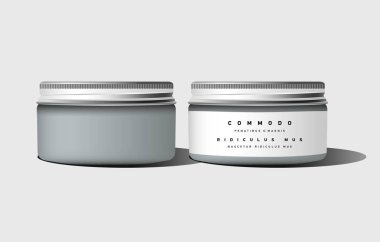 Gerçekçi boş kozmetik konteyner