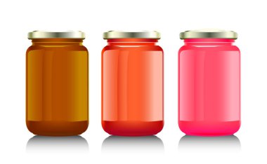 reçelli cam kavanoz,