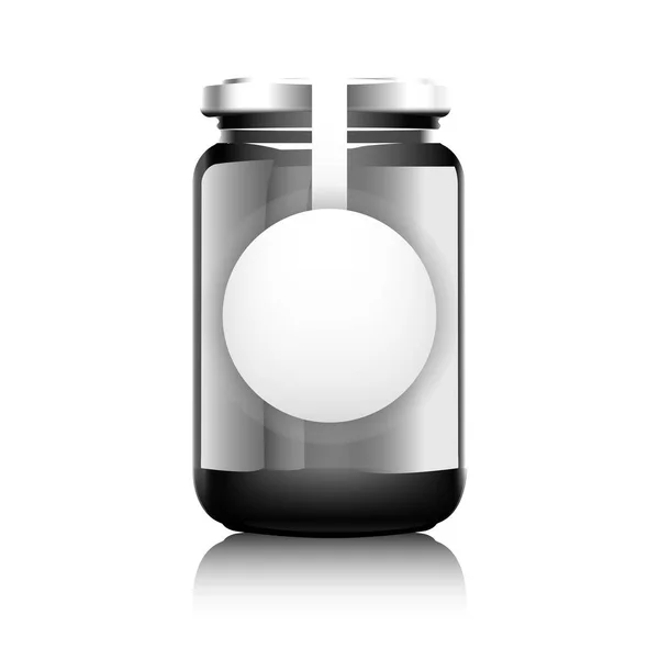 Γυάλινο βάζο με μαρμελάδα — Διανυσματικό Αρχείο