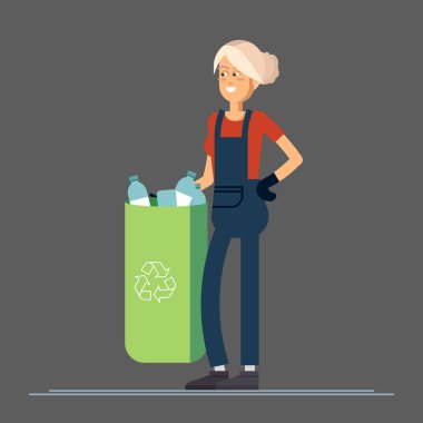 Serin vektör urban sıhhi araç