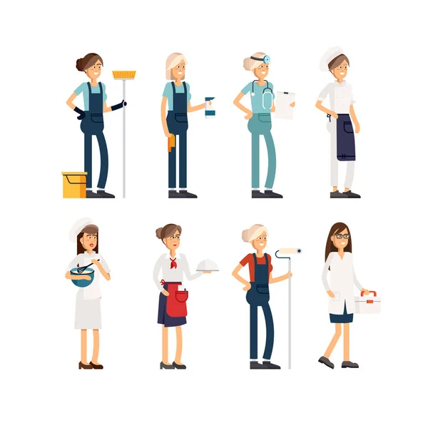 Día del Trabajo. Un grupo de personas — Vector de stock