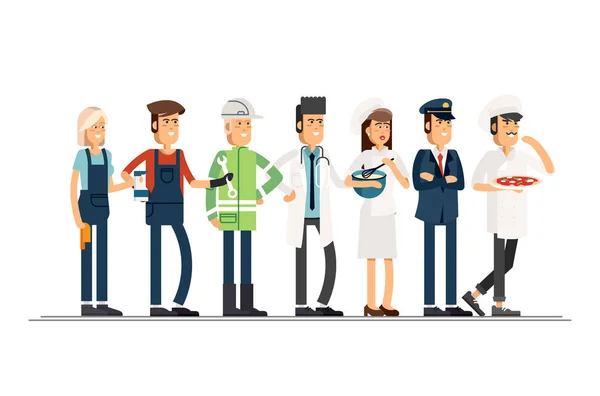 Labor Day. A group of people — Stock Vector
