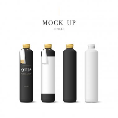 Gerçekçi beyaz kozmetik krem konteyner