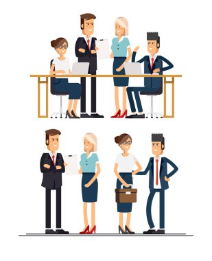 İş takım. Bir grup insan