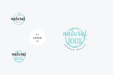 Sağlıklı doğal ürün ikonları ve element koleksiyonu gıda pazarı, ekommerce, organik ürünler promosyon, sağlıklı yaşam ve kaliteli yiyecek ve içecek.