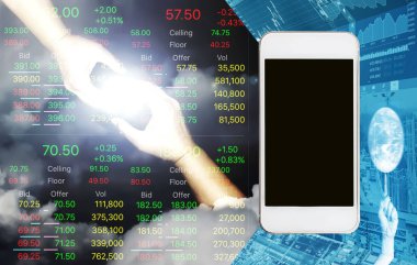 Ekonomik sorunlar ve grafik ve kopya alanı ile iş kriz.