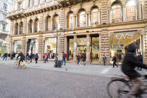 Milan: Window of Fashion shop Dolce & Gabbana, Italy