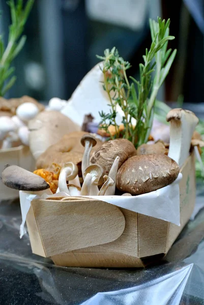 Mushrooms Sale — Stock Photo, Image